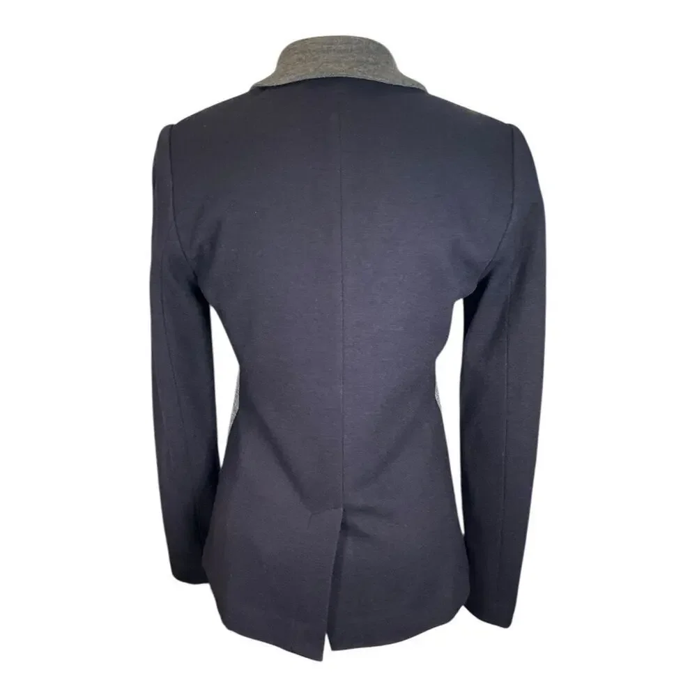 Vintage Y2K J.Crew Wool Cotton Blend Two-Tone Blazer Size 4 – New Without Tags